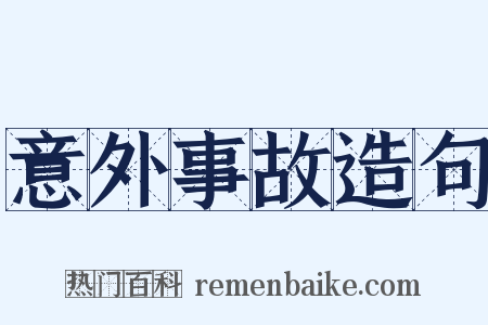 意外事故造句是什么意思的图片
